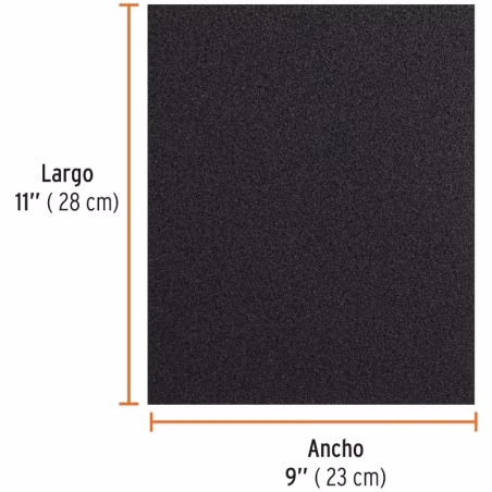 Lijas para Metal G80 x25u 230x280mm Oaluminio Truper 11602