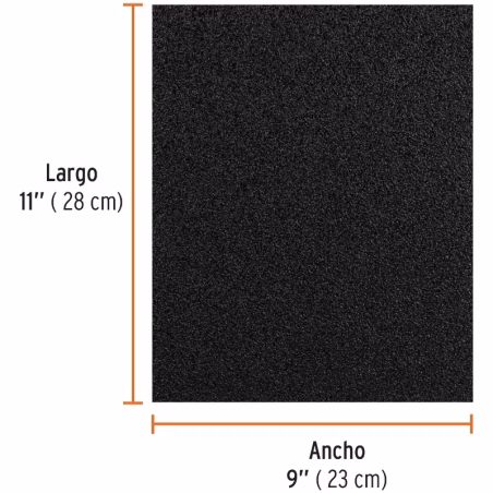 Lijas para Metal G36 x25u 230x280mm Oaluminio Truper 11600