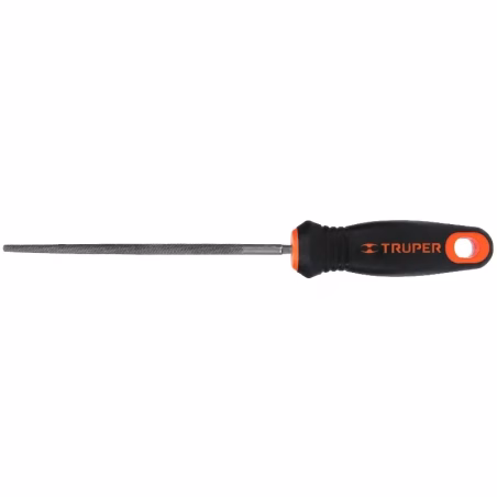 Lima Redonda Bastardas 6" Espesor 1/4", Mango Comfort Grip, LRB-6T 15315 Truper