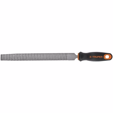 Lima Media Caña Escofinas Bastardas 6" Ancho 5/8" Espesor 3/16", Mango Comfort Grip, LES-6T 15319 Truper