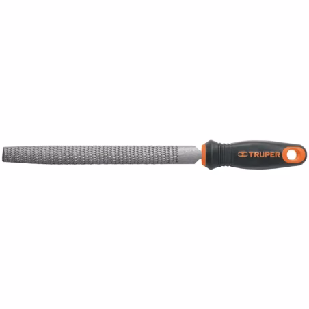 Lima Media Caña Escofinas Bastardas 8" Ancho 13/16" Espesor 1/4", Mango Comfort Grip, LES-8T 15321 Truper