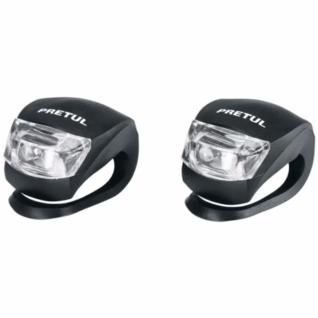 Linternas para Bicicleta 2Led Delantera y Trasera 2CR2032 3V, Pretul 16798