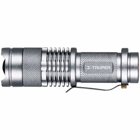 Linternas LED 35 Lumenes, Alcance 26M Duracion 6H 1 Pilas AA, en Aluminio, LINA-1AA 17256 Truper