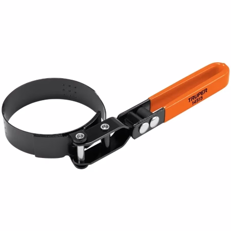 Llave filtro de Aceite Suncho 3 1/2" L3 1/4, Mango en Vinil, Banda de Acero al Carbono, LF-500 14515 Truper