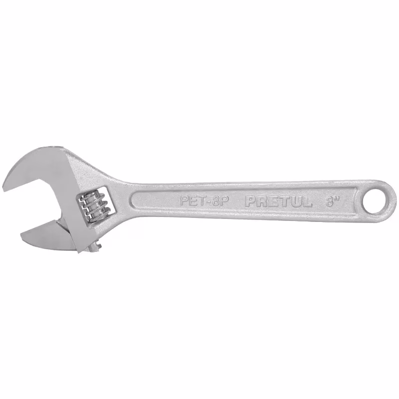 Llave Francesa 8" Apertura 15/16", Cromadas, PET-8PB 21815 Pretul