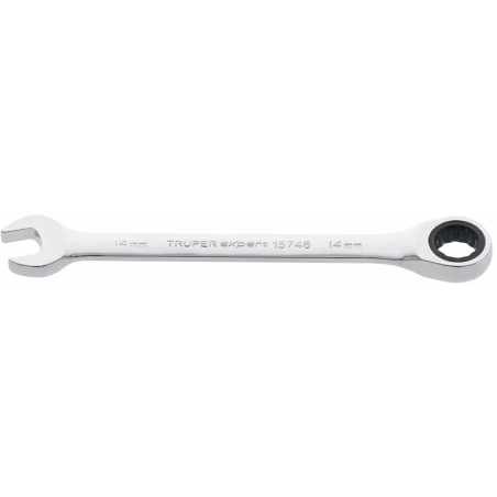 Llave Boca Mixta Ratchet 14mm ACrVanadio Truper 15746