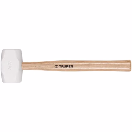 Martillo de Goma Cabeza 24oz 2 1/2", Hule 100% virgen, Cabeza blanca, MH-24 16932 Truper