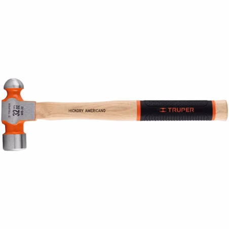 Martillo 32oz de Bola Boca1-9/16" Mango16", Grabado Laser Antiderrapante, MB-32 16904 Truper