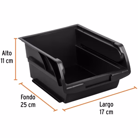 Gaveta Bandeja Apilables 25x17x11cm Polipropileno, Truper 10890