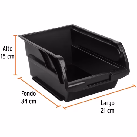 Gaveta Bandeja Apilables 34x21x15cm Polipropileno, Truper 10891