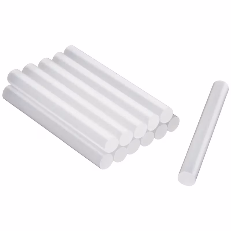 Barra de Silicona 1/2 10cm, Glue Sticks Blister 12pzas, Truper 17538