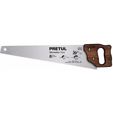 Serrucho 18 " Espesor 0.6mm DPP 7 en acero alto carbono templado, SP-18 22931 Pretul