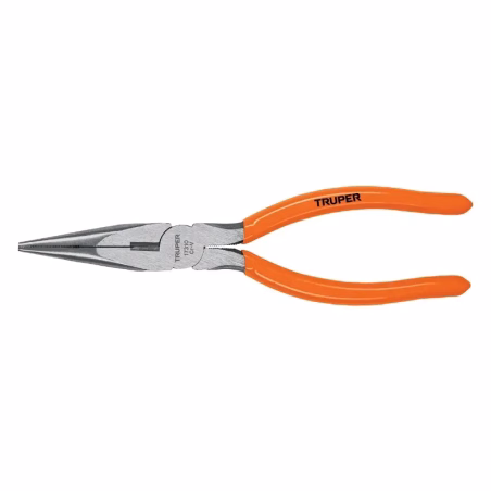 Alicate de punta y corte 8" acero al cromo vanadio mango de vinil, T203-8 17310 Truper
