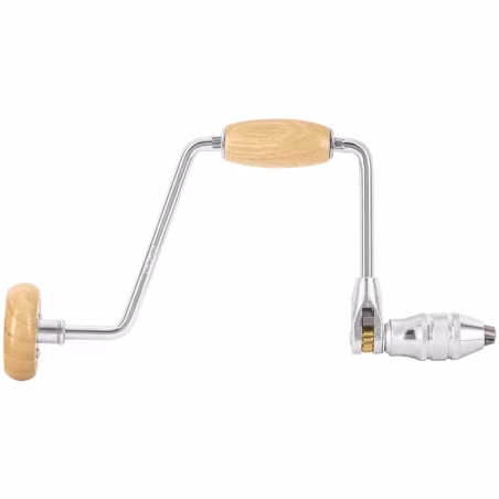 Berbiqui Profesional Taladro Manual 12", tipo ratchet, Barril y Manibela de Madera, BC-12M 10970 Truper
