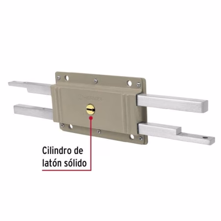 Cerraduras de Barra Libre Doble Cilindro Hermex 43500