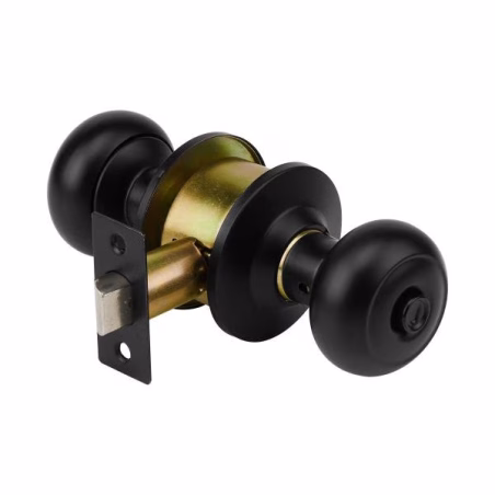 Cerraduras Pomo Oval Negro Baño Hermex 47914