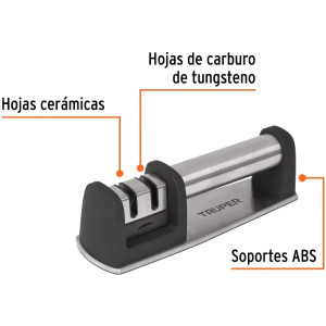 Afiladores de Cuchillos 2Afildados Carburo de Tungsteno, Truper 15147