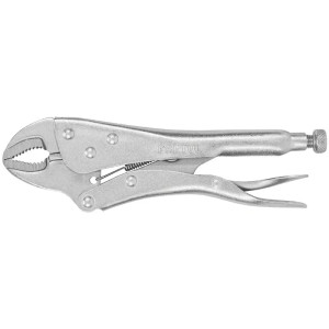 Alicate de Presion 10" Mordaza curvo, en acero al carbono, PP-10C 22700 Pretul