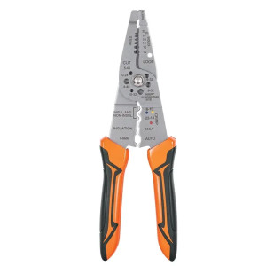 Alicate Pela Cable 8" Pulgadas, 6 Calibres y 4 Mordazas para Crimpar PE-CA-8 17357 Truper