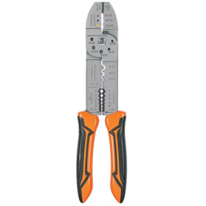 Alicate Pela Cable 10" Pulgadas, 6 Calibres y 10 Mordazas para Crimpar PE-CA-10 17358 Truper