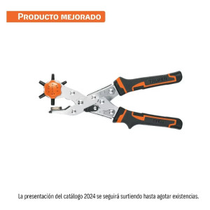 Alicate Sacabocado 9", Perforacion lona plastico carton 2 2.5 3 3.5 4 4.5mm, PSA-9 17340 Truper