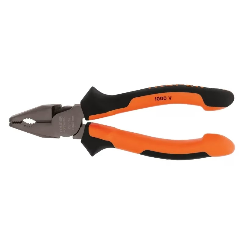 Alicate universal aislado 6" 1000v Electricista Comfort Grip Acero al cromo vanadio, T201-6X 12347 Truper