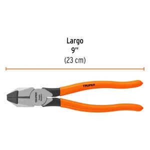 Alicate universal 9" Profesional acero al cromo vanadio Mango de Vinil, T201-9 17305 Truper