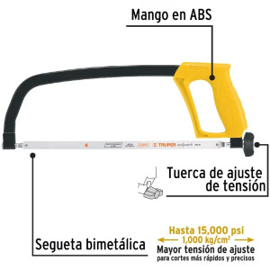 Arco de Sierra de Solera 12", Posiciones 90 y 180 grados, APS-12 20017 Pretul