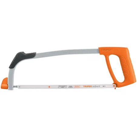 Arco de Sierra Profesional Tubular de acero 12" Mango ergonomico, Posiciones 90 y 180 Grados, ATT-12 10234 Truper