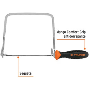 Arco de Sierra Arco Calador 6", Incluye 5 sierras, Varios Usos, ACA-6X 10221 Truper