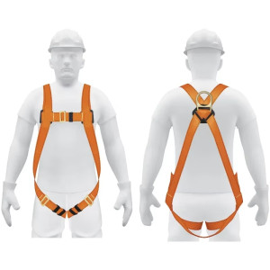 Arnes de Cuerpo completo 1 anillo contra caidas, Cinta de 40mm, Carga 100kg, ARN-5435 14432 Truper