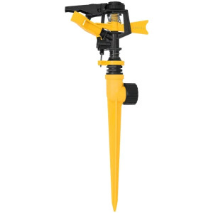 Aspersor Plastico 1 via Entrada 3/4", Estaca 19.5cm, Alcance 8m, Area 360, 50 PSI, ASPRO-11 20055 Pretul