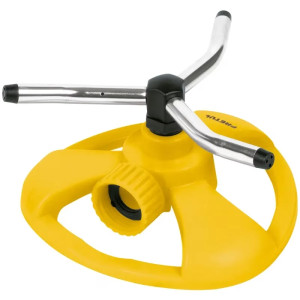 Aspersor Plastico 3 Brazos de Aluminio 3/4", Alcance 5m, 50 PSI, Area 360, REG-3 20065 Pretul
