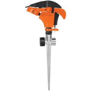 Aspersor Plastico 2 via 3/4", Estaca 21cm, Alcance 8.5m, Area 360, 50 PSI, Para conexion en Serie, ASP-P11X 10339 Truper