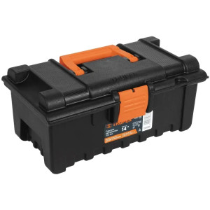 Caja para Herramientas Plastica Largo 14", Ancho 8", Alto 6 1/2", Peso 0.72 kg, CHA-14N 19854 Truper