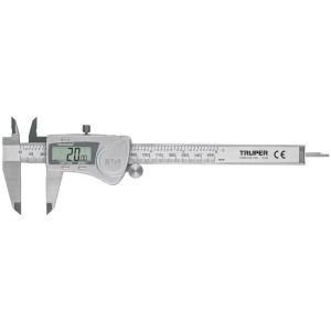 Calibrador Digital Pulgadas y Milimetros 6 o 150mm en acero inoxidable, CALDI-6MP 14388 Truper