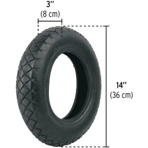 Llanta Neumatica Reforzada 14 x 3 Pulgadas, llanta sola sin camara, N-P 25008 Pretul