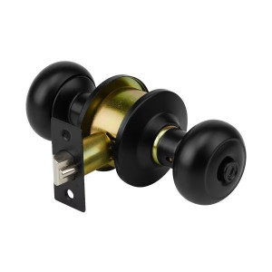 Cerraduras Pomo Oval Negro Dormitorio Hermex 47913