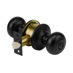 Cerraduras Pomo Oval Negro Dormitorio Hermex 47913