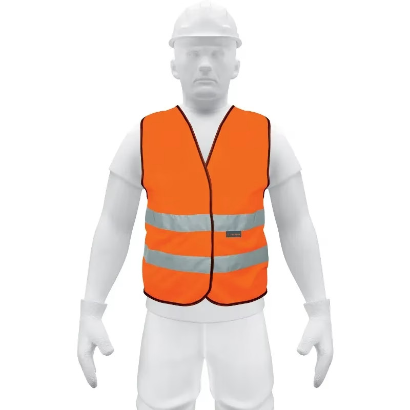 Chaleco de Seguridad Unitalla Naranja Cintas 2" con cierre Alta Visibilidad, CHS-500N 13426 Truper
