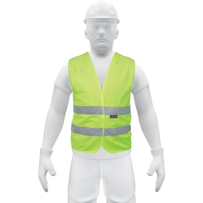 Chaleco de Seguridad Unitalla Verde Cintas 2" con cierre Alta Visibilidad, CHS-500V 13425 Truper