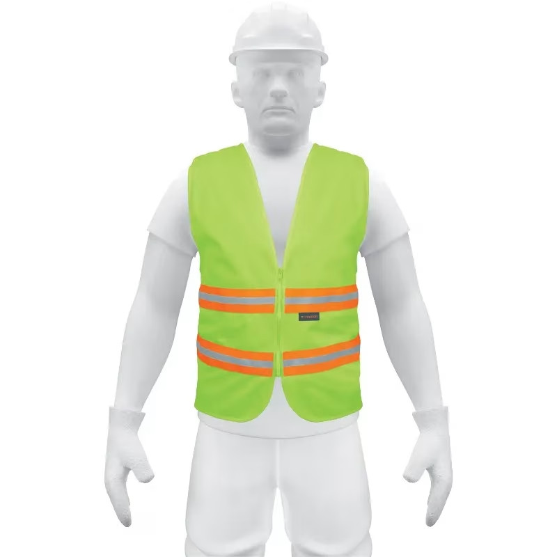 Chaleco de Seguridad Unitalla Verde Cintas Dobles 3/4" con cierre Alta Visibilidad, CHS-600V 13474 Truper
