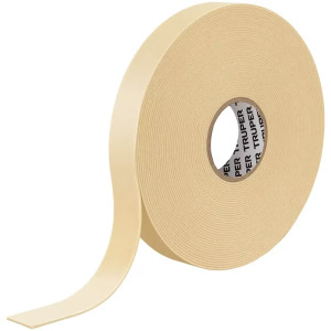 Cinta Doble Contacto 19mm x10m E1mm, Soporta 2Kg, Doble Adhesivo Truper 11726