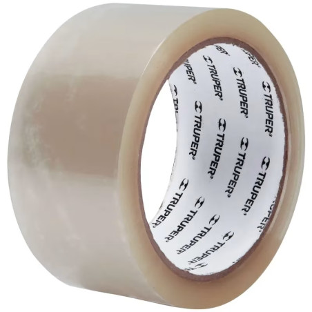 Cinta de Embalaje Transparente 48mm x 50m Adhesivo acrilico E0.050mm Truper 12555