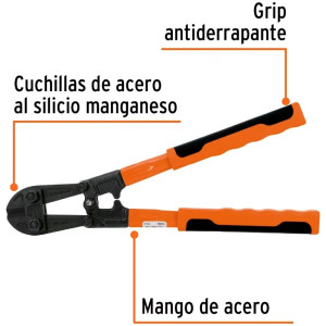 Cizallas Profesionales Corte 3/16" Medida 12", Acero al cromo molibdeno, CP-12X 12830 Truper