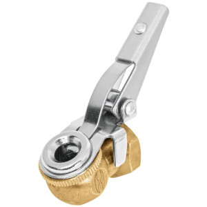Cabeza Infladora de Llantas con Clip Hembra, Click para fijar valvula al Pivote, 1/4 NPT, BOCH 19026 Truper