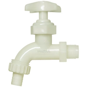 Caño para Jardin Conexión Roscada Macho 1/2" Salida 3/4" de ABS 100g En Blister, LL-17P 29030 Pretul