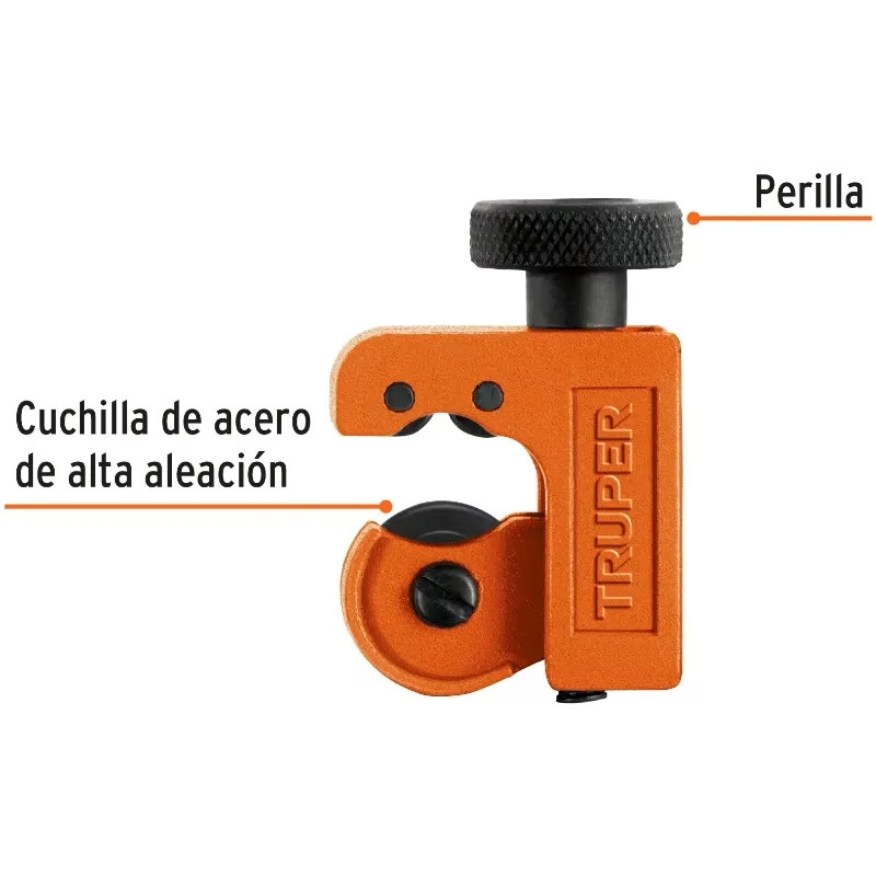 Mini Cortador de Tubo de Cobre Apertura 5/8", Incluye Cuchilla de Repuesto, COT-16 12850 Truper