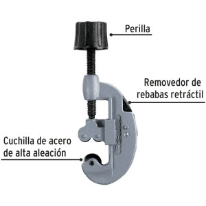 Cortador de Tubo de Cobre Apertura 1 1/8", Incluye Cuchilla de Repuesto, COT-P 20960 Pretul