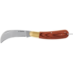 Navaja Abatible Universal 8", acero inoxidable, Mango de Madera, NEL-8 18539 Truper